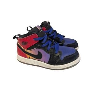 Nike Boys Shoes, Nike Air Jordan 1 Mid SS (Skyline) Streetwear Sneakers, Sz 9C